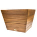 19" Brown Wood Indoor Outdoor Square Planter Box-0