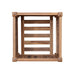 22" Natural Solid Wood Indoor Outdoor Square Planter Box-2