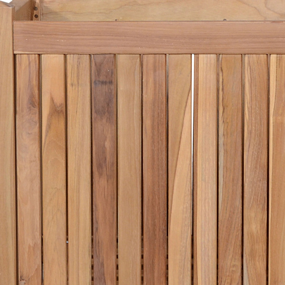 22" Natural Solid Wood Indoor Outdoor Square Planter Box-3
