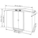 vidaXL Outdoor Storage Shed Garden Shed Patio Metal Storage Shed Backyard Shed-4