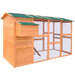vidaXL Chicken Coop Wood 116"x64.2"x67"-0
