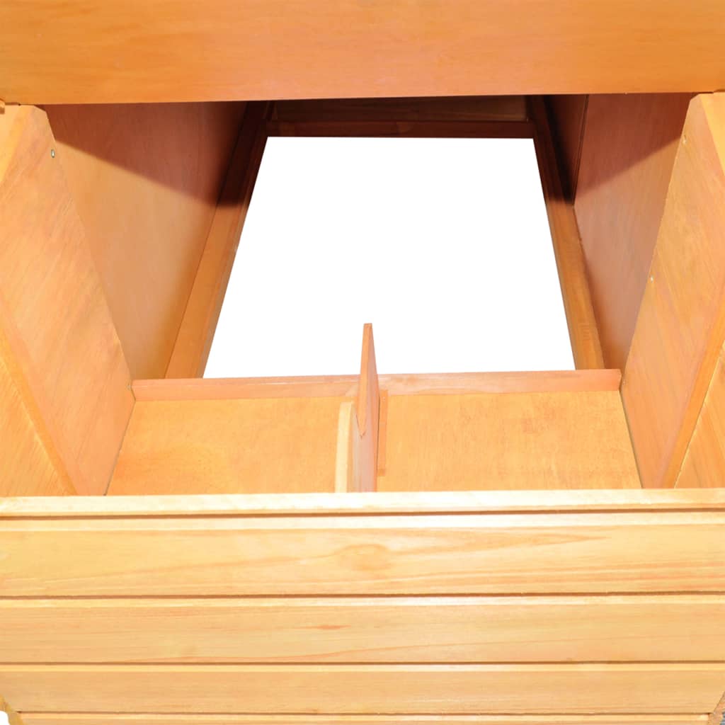 vidaXL Chicken Coop Wood 116"x64.2"x67"-4