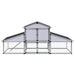 vidaXL Chicken Coop with Runs and Nest Box Aluminum-1