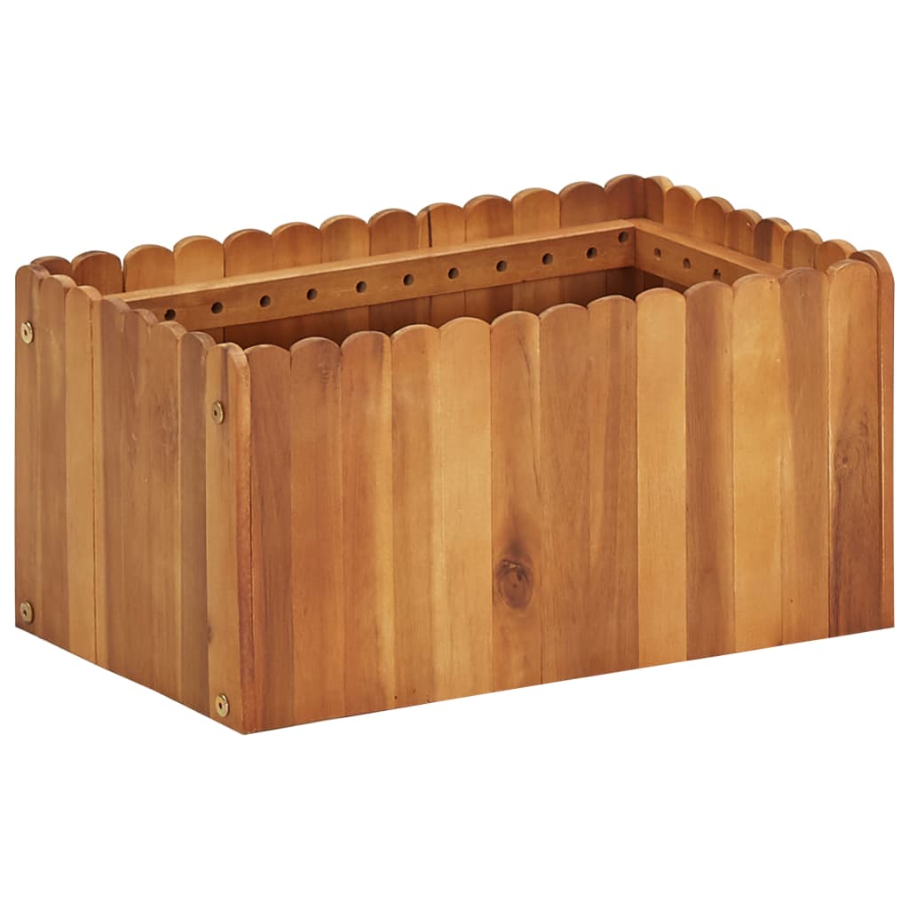 vidaXL Raised Garden Bed Raised Flower Bed Raised Garden Box Solid Acacia Wood-3
