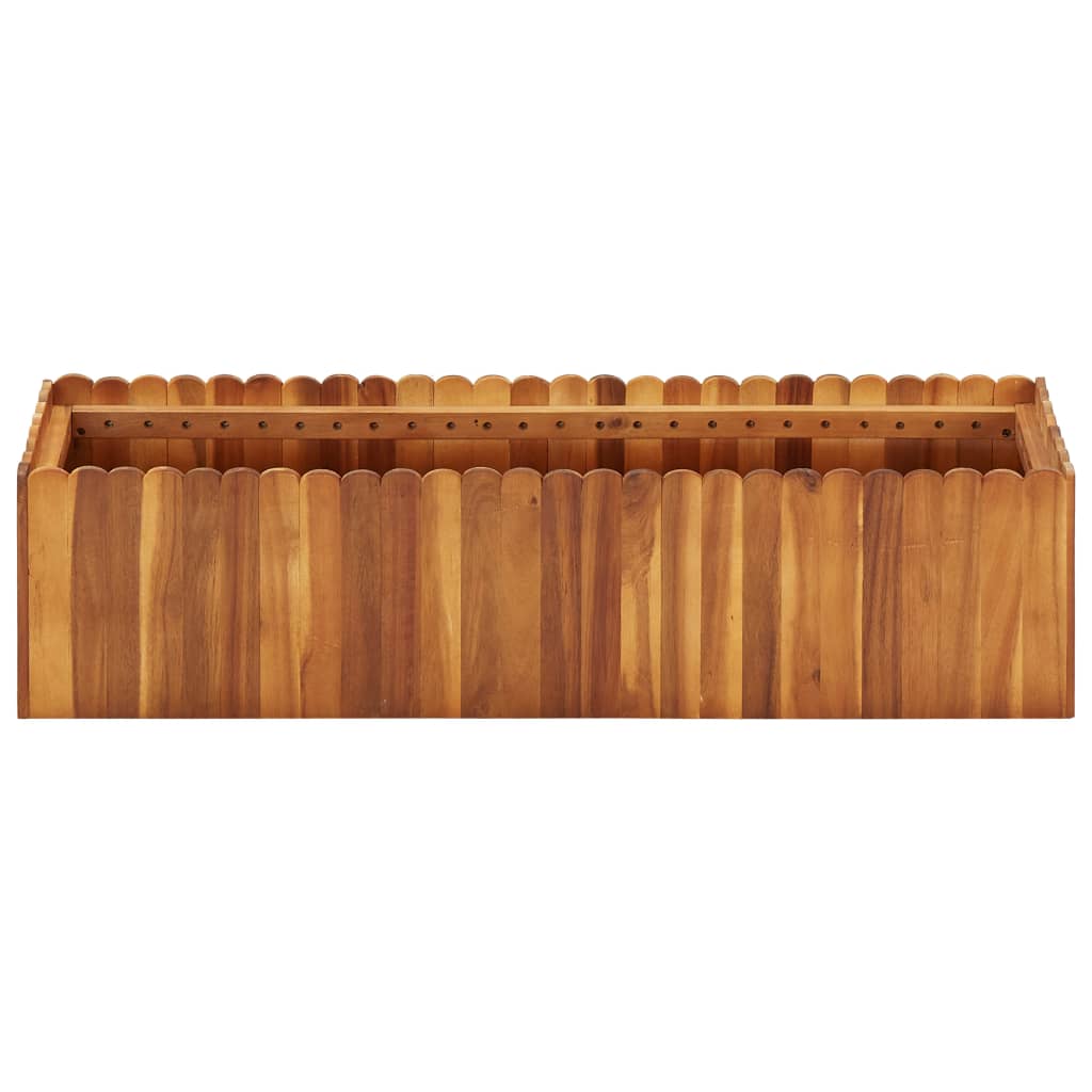 vidaXL Raised Garden Bed Raised Flower Bed Raised Garden Box Solid Acacia Wood-4