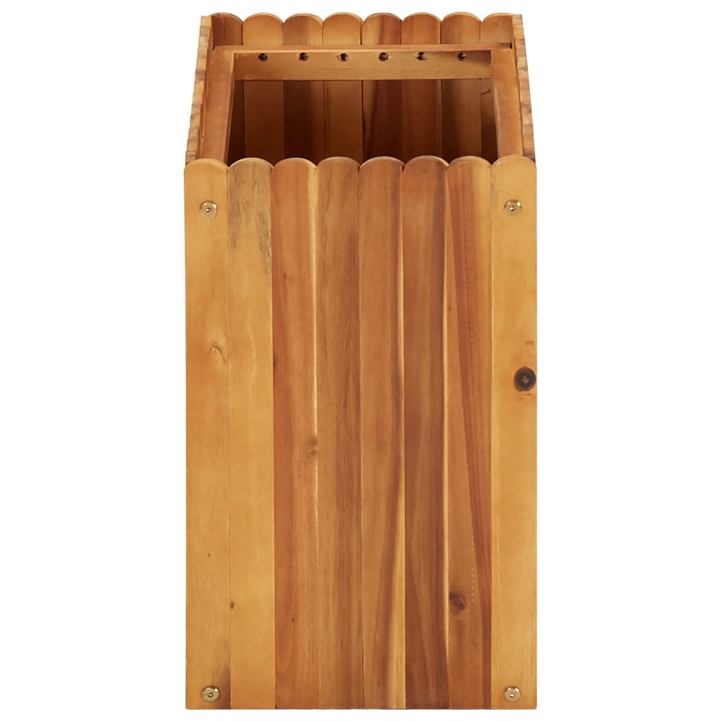 vidaXL Raised Garden Bed Raised Flower Bed Raised Garden Box Solid Acacia Wood-0
