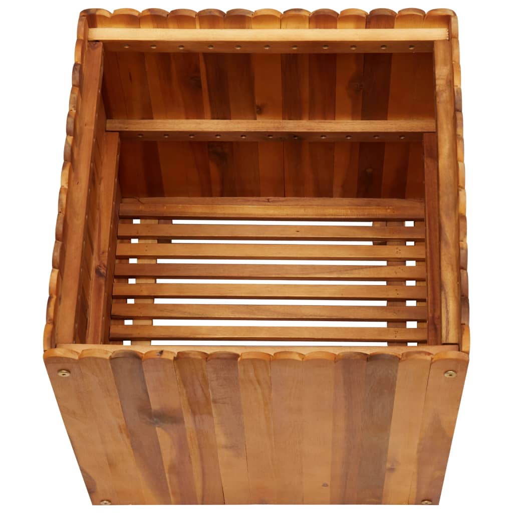 vidaXL Raised Garden Bed Raised Flower Bed Raised Garden Box Solid Acacia Wood-2