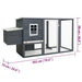 vidaXL Chicken Coop and Run Hen House with Nesting Box and Ramp Solid Wood-0