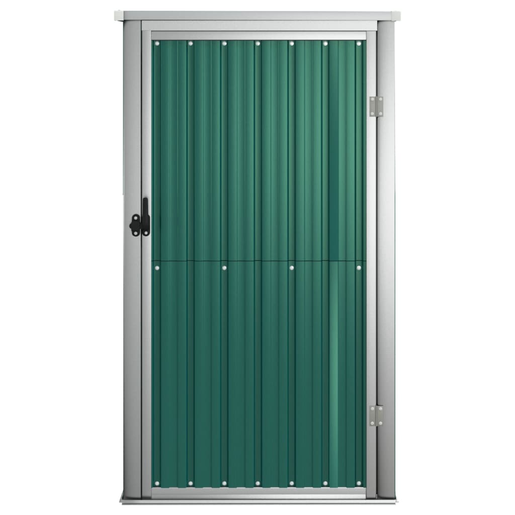 vidaXL Tool Shed Garden Outdoor Storage Shed Tool Organizer Galvanized Steel-2