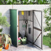 vidaXL Tool Shed Garden Outdoor Storage Shed Tool Organizer Galvanized Steel-11