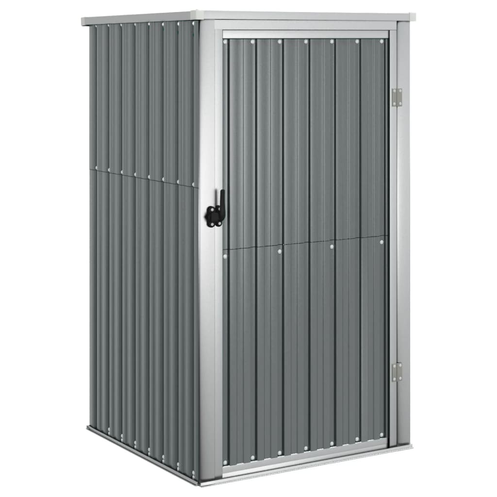 vidaXL Tool Shed Garden Outdoor Storage Shed Tool Organizer Galvanized Steel-1