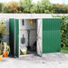 vidaXL Tool Shed Garden Outdoor Storage Shed Tool Organizer Galvanized Steel-13