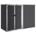 vidaXL Tool Shed Garden Outdoor Storage Shed Tool Organizer Galvanized Steel-0