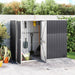 vidaXL Tool Shed Garden Outdoor Storage Shed Tool Organizer Galvanized Steel-5