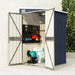 vidaXL Storage Shed Wall-mounted Garden Shed for Backyard Galvanized Steel-7