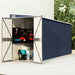vidaXL Storage Shed Wall-mounted Garden Shed for Backyard Galvanized Steel-5