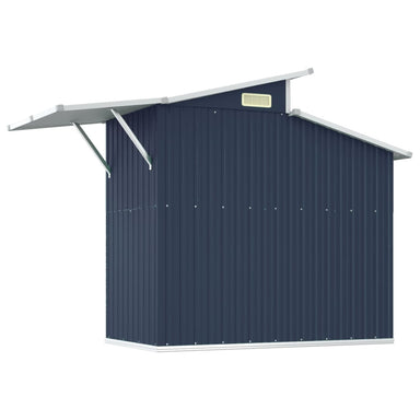 vidaXL Storage Shed Outdoor Garden Shed for Furniture Storage Galvanized Steel-1