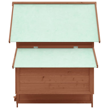 vidaXL Chicken Coop Hen House with 2 Nesting Boxes Chicken Pen Solid Fir Wood-0