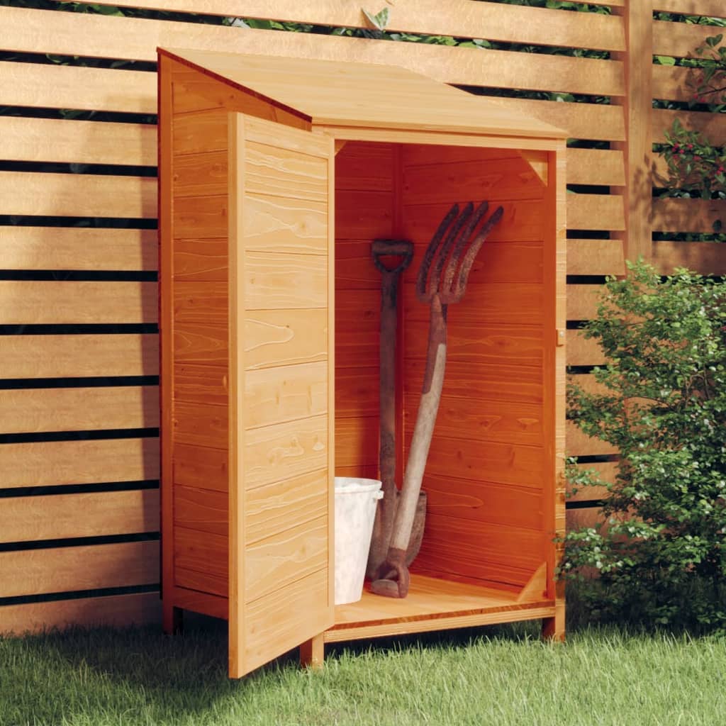 vidaXL Outdoor Storage Shed Garden Shed Wooden Storage Shed Solid Fir Wood-11