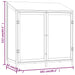 vidaXL Outdoor Storage Shed Garden Shed Wooden Storage Shed Solid Fir Wood-4