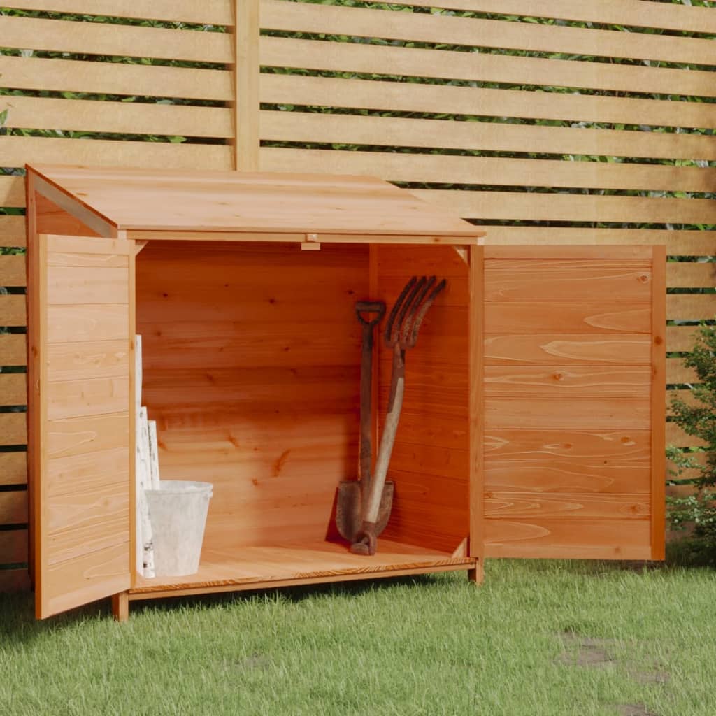 vidaXL Outdoor Storage Shed Garden Shed Wooden Storage Shed Solid Fir Wood-12