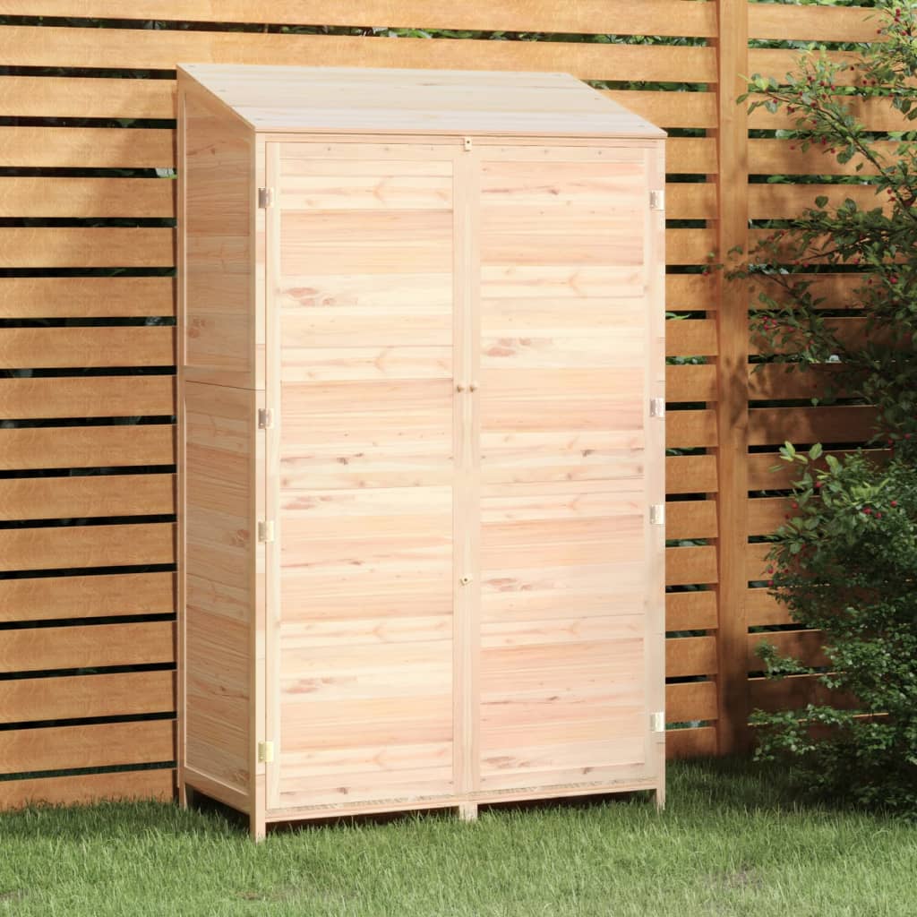 vidaXL Outdoor Storage Shed Garden Shed Wooden Storage Shed Solid Fir Wood-16