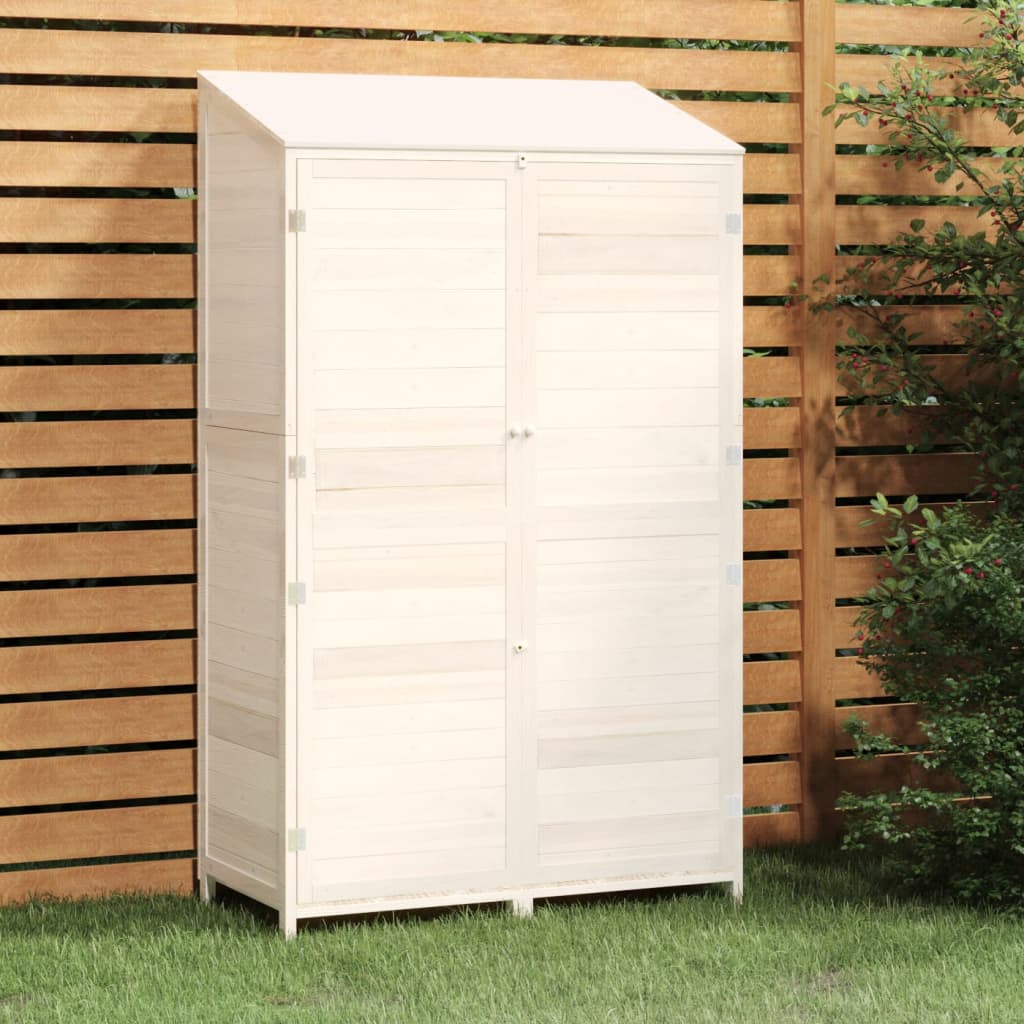 vidaXL Outdoor Storage Shed Garden Shed Wooden Storage Shed Solid Fir Wood-18