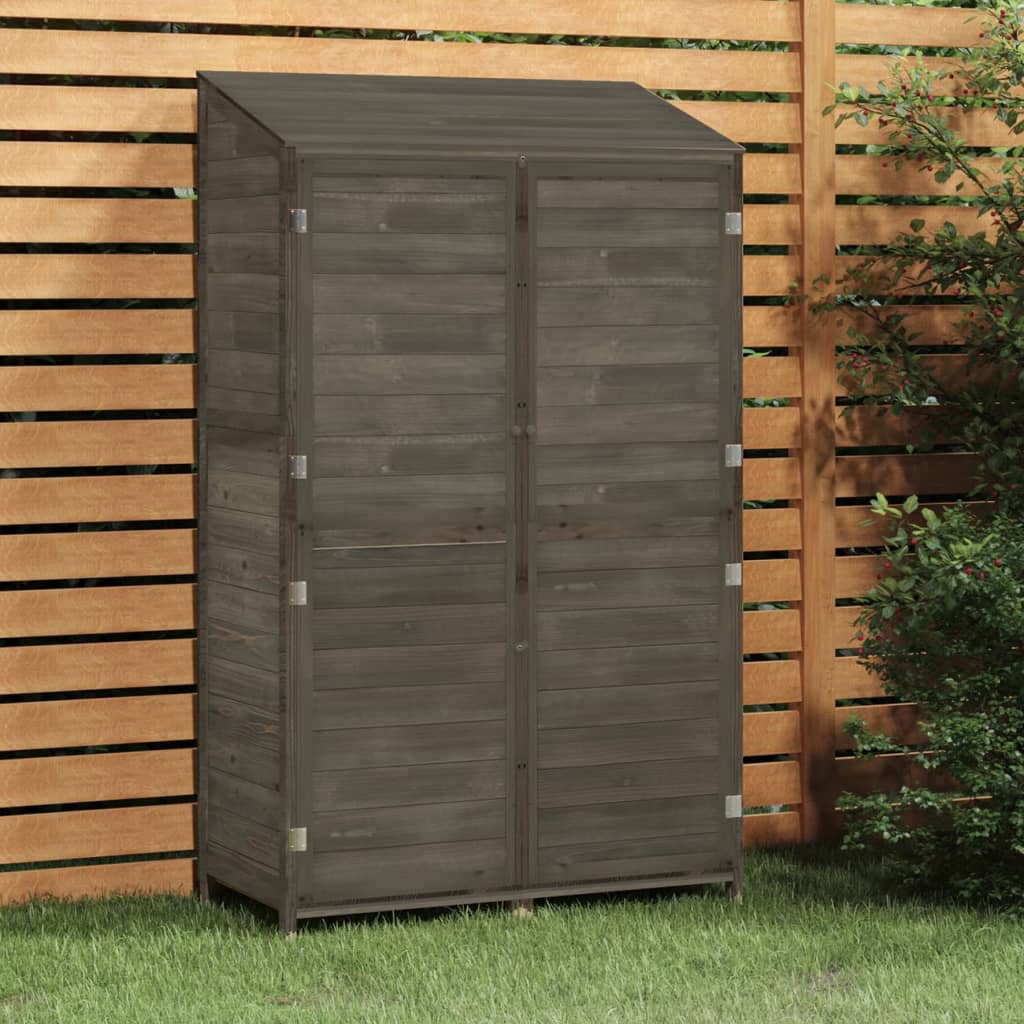 vidaXL Outdoor Storage Shed Garden Shed Wooden Storage Shed Solid Fir Wood-7
