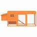 vidaXL Chicken Coop Brown 80.3"x19.7"x33.1" Solid Wood Pine-4