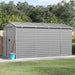 vidaXL Garden Shed Metal Outdoor Storage Shed Anthracite Galvanized Steel-16