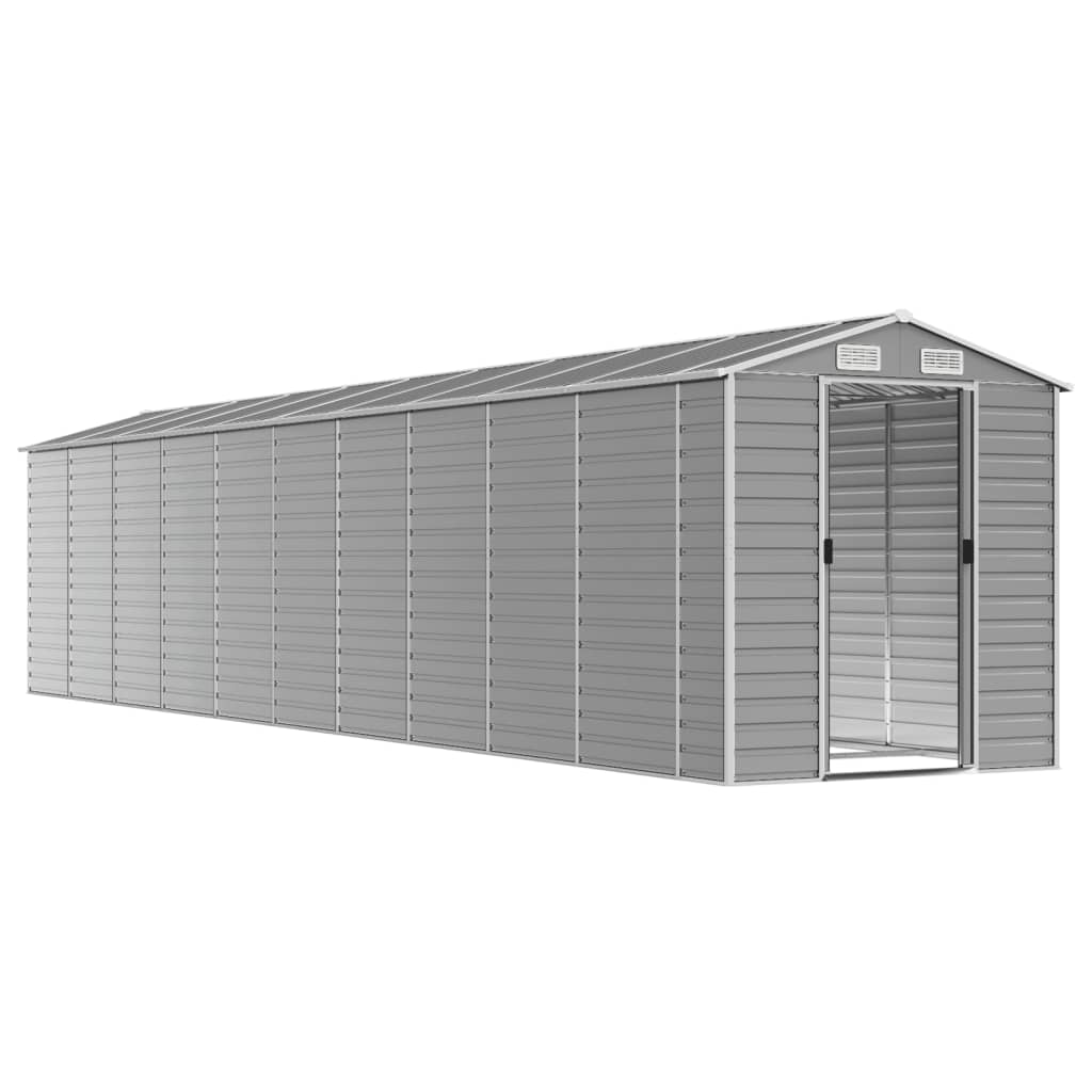 vidaXL Garden Shed Metal Outdoor Storage Shed Anthracite Galvanized Steel-3