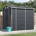 vidaXL Garden Shed Metal Outdoor Storage Shed Anthracite Galvanized Steel-10