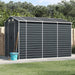 vidaXL Garden Shed Metal Outdoor Storage Shed Anthracite Galvanized Steel-8