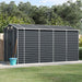 vidaXL Garden Shed Metal Outdoor Storage Shed Anthracite Galvanized Steel-11