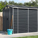 vidaXL Garden Shed Metal Outdoor Storage Shed Anthracite Galvanized Steel-9