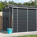 vidaXL Garden Shed Metal Outdoor Storage Shed Anthracite Galvanized Steel-7