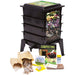 Black Worm Composter with Compost Tea Spigot - Indoor or Outdoor-0