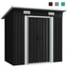 vidaXL Outdoor Storage Shed Garden Shed Patio Metal Storage Backyard Shed-2