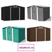 vidaXL Outdoor Storage Shed Garden Shed Patio Metal Storage Shed Backyard Shed-2